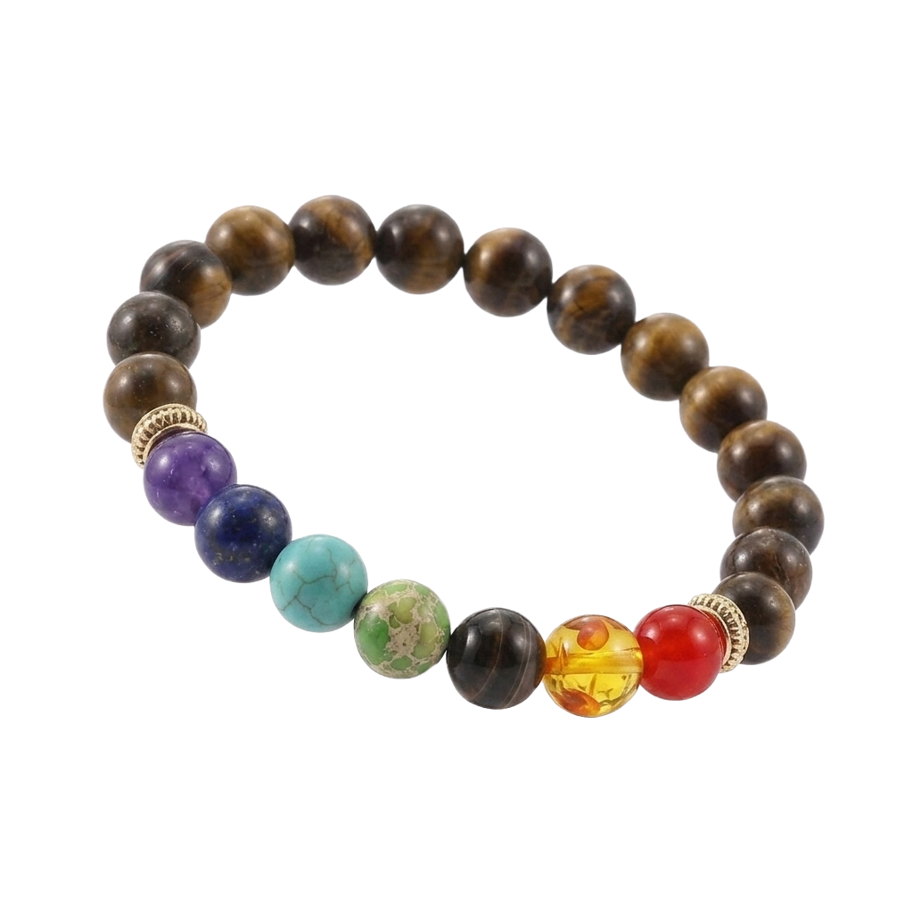 7 Chakra Bracelet (tiger eye)